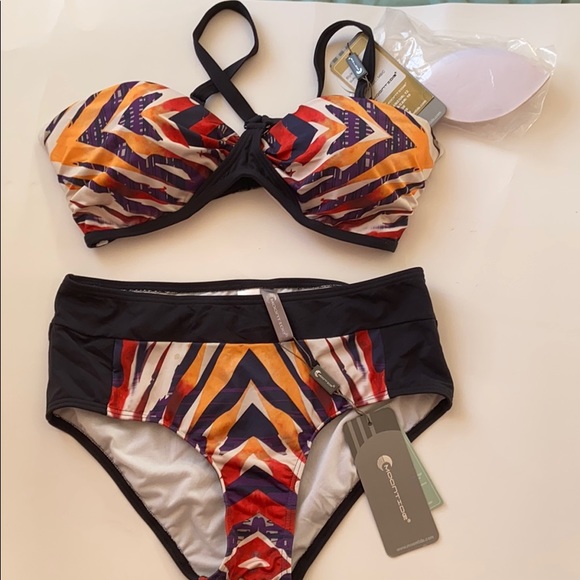 Moontide Masai Mara two piece swim suit 34B/C -150 - Picture 1 of 7
